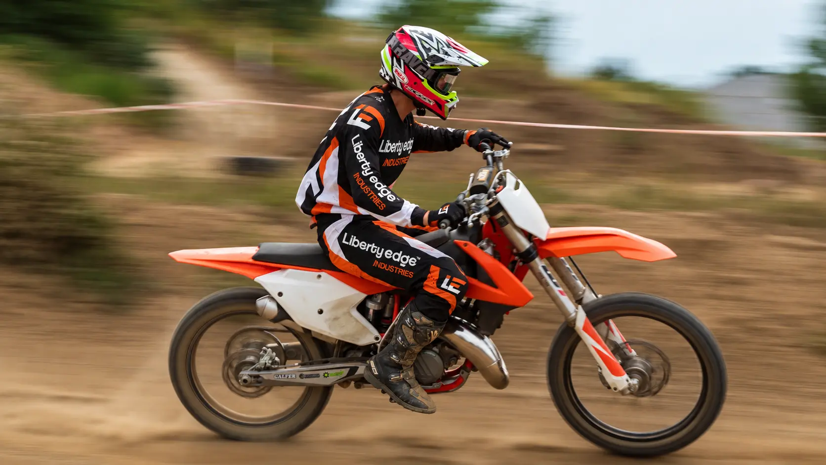 Track speed motocross apparel campaign by Liberty Edge Industries